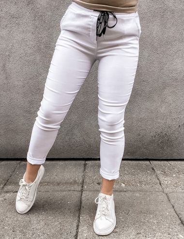 Spodnie JANET białe