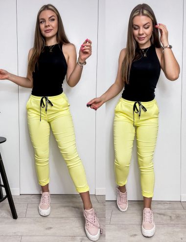 Spodnie JANET żółte